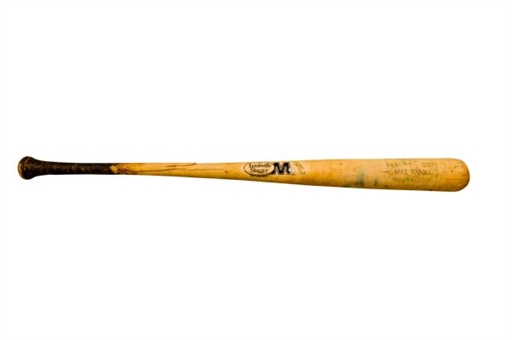 2006-2008 Mike Napoli Game-Used Louisville Slugger Bat